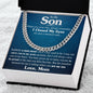 To My Son - Cuban Link Chain
