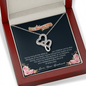 To My Beautiful Wife Love Knot Necklace with Message Card and Gift Box. Gift for Wife. Wife Gift. Necklace for Wife