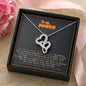 To My Pumpkin Double Hearts Chain Halloween Necklace, Birthday gift for girlfriend, wife, Daughter