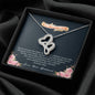 To My Beautiful Wife Love Knot Necklace with Message Card and Gift Box. Gift for Wife. Wife Gift. Necklace for Wife