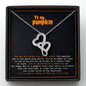 To My Pumpkin Double Hearts Chain Halloween Necklace, Birthday gift for girlfriend, wife, Daughter