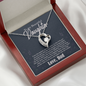 Daughter jewelry from dad, dad daughter necklace, daddy daughter necklace, dad to daughter necklace, father to daughter necklace, daddy to daughter necklace Includes Message Card and Gift Box