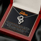 To My Pumpkin Double Hearts Chain Halloween Necklace, Birthday gift for girlfriend, wife, Daughter