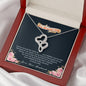 To My Beautiful Wife Love Knot Necklace with Message Card and Gift Box. Gift for Wife. Wife Gift. Necklace for Wife