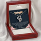 To My Beautiful Wife Love Knot Necklace with Message Card and Gift Box. Gift for Wife. Wife Gift. Necklace for Wife