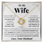 To My Wife - LIVE WITH YOU - Love Knot Necklace 2