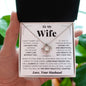 To My Wife - LIVE WITH YOU - Love Knot Necklace 2