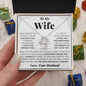 To My Wife - LIVE WITH YOU - Love Knot Necklace 2