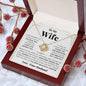 To My Wife - LIVE WITH YOU - Love Knot Necklace 2
