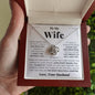 To My Wife - LIVE WITH YOU - Love Knot Necklace 2