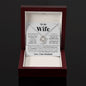 To My Wife - LIVE WITH YOU - Love Knot Necklace 2