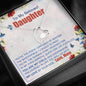 To My Beloved Daughter Forever Love Necklace - Love Mom