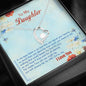 To My Daughter Forever Love Necklace