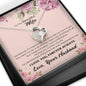 To my wife