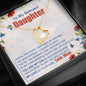 To My Beloved Daughter Forever Love Necklace - Love Mom