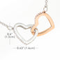 Happy Birthday Interlocking Heart Necklace
