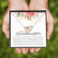 To My Granddaughter Interlocking Hearts Necklace