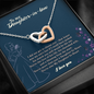 Daughter In Law Gift Ideas - To My Daughter In Law Necklace, Gifts For Daughter In Law From Mother In Law On Wedding Day, Birthday, Mothers Day, Christmas, Jewelry Gifts For Future Daughter In Law