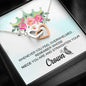 Niece - Whenever you feel overwhelmed - Interlocking Hearts Necklace with Message Card