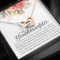 To My Granddaughter Interlocking Hearts Necklace