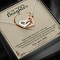 To daughter from dad necklace, father to daughter necklace, dad of daughters, daddy to daughter, daddy daughter necklace, to my daughter necklace from dad, father and daughter necklace, gifts from dad to daughter, to my daughter from dad Includes Message