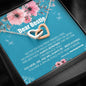 Dear Bestie Interlocking Hearts Necklace