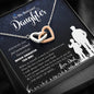 Daughter Necklace from Dad - Interlocking Heart Necklace