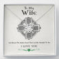 To My Wife I Love You Knot Necklace Necklace