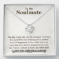 To My Soulmate - Love Knot Necklace