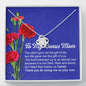 To My Bonus Mon The Love Knot Necklace - Carnation