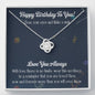 Happy Birthday Love Knot Necklace