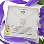 To My Wife Alluring Beauty Necklace with Message Card and Gift Box. Gift for Wife. Wife Gift. Necklace for Wife
