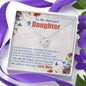 To My Beloved Daughter Love Knot Necklace - Love Mom