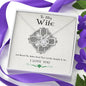 To My Wife I Love You Knot Necklace Necklace