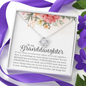 To My Granddaughter Love Knot Necklace