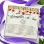 To my wife necklace, necklaces for my wife, love my wife necklace, wife necklaces, good gifts for wife, infinity love knot necklace says i love you Includes Message Card and Gift Box