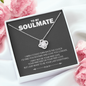 To My Soulmate Love Knot Necklace