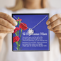 To My Bonus Mon The Love Knot Necklace - Carnation