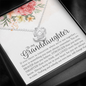 To My Granddaughter Love Knot Necklace