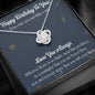 Happy Birthday Love Knot Necklace