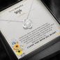 To My Wife Alluring Beauty Necklace with Message Card and Gift Box. Gift for Wife. Wife Gift. Necklace for Wife