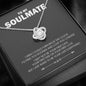 To My Soulmate Love Knot Necklace