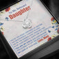 To My Beloved Daughter Love Knot Necklace - Love Mom