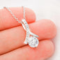 To My Daughter - Loving You And Breathing Alluring Beauty Necklace - Love Mom