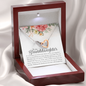 To My Granddaughter Interlocking Hearts Necklace