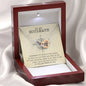 To My Soulmate I'd be lost without you interlocking heart necklace