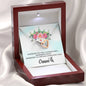 Daughter - Whenever you feel overwhelmed - Interlocking Hearts Necklace with Message Card