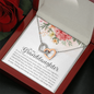 To My Granddaughter Interlocking Hearts Necklace