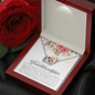 To My Granddaughter Interlocking Hearts Necklace