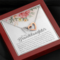 To My Granddaughter Interlocking Hearts Necklace